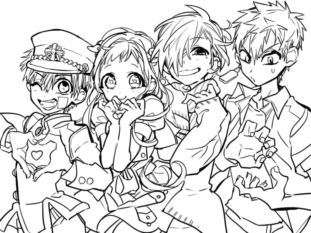 50 Toilet Bound Hanako Kun Coloring Pages Free Printable PDF 