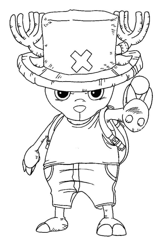 Tony Tony Chopper Anime Coloring Pages