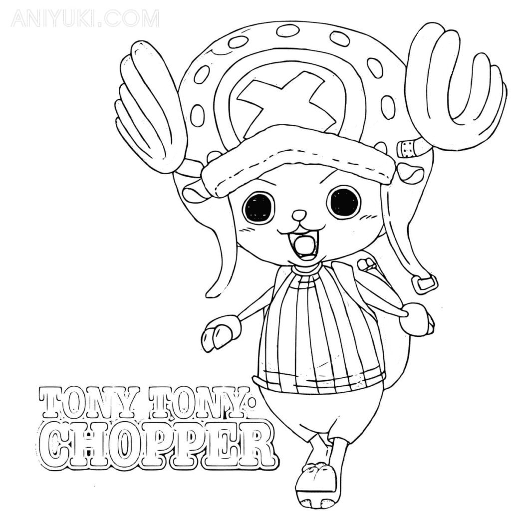 Tony Tony Chopper Free Coloring Pages