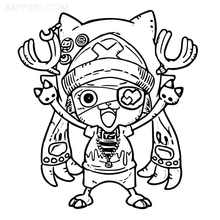 Tony Tony Chopper One Piece Coloring Pages