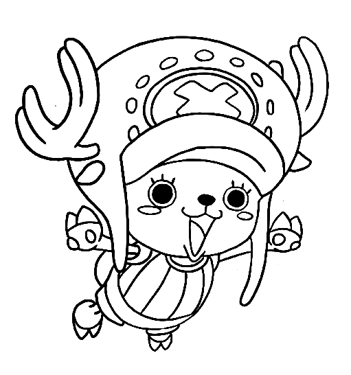 Tony Tony Chopper – One Piece Coloring Page