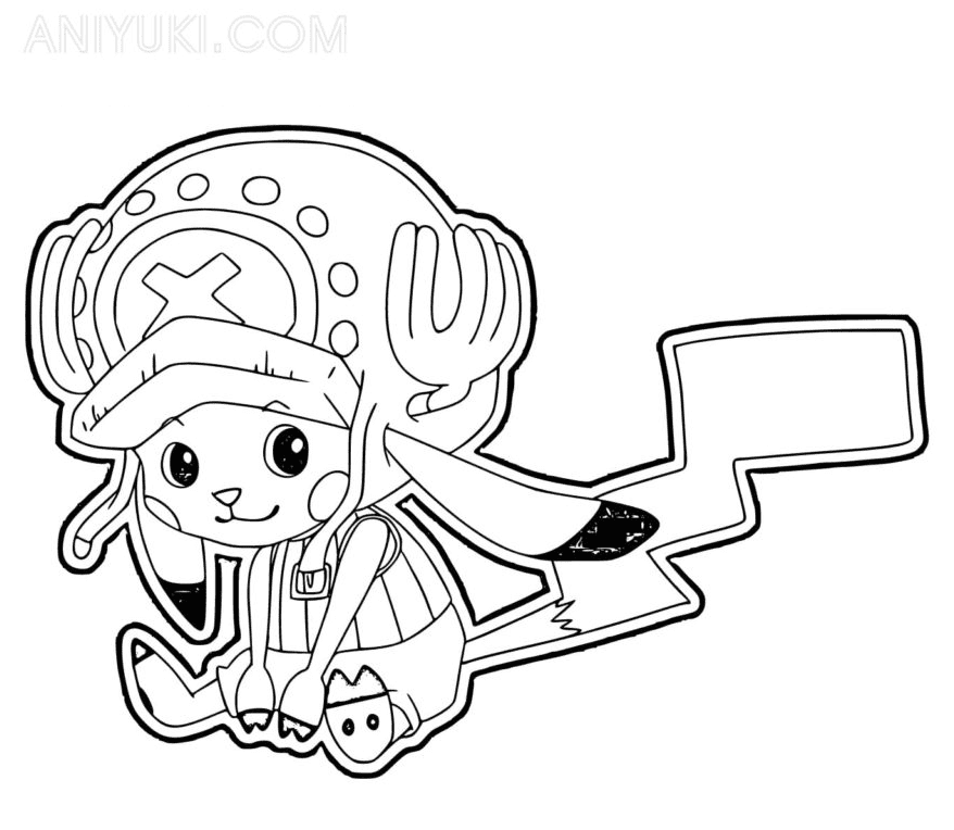 Tony Tony Chopper Pikachu Coloring Pages