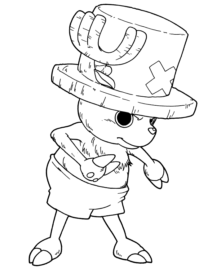 Tony Tony Chopper For Kids Coloring Pages