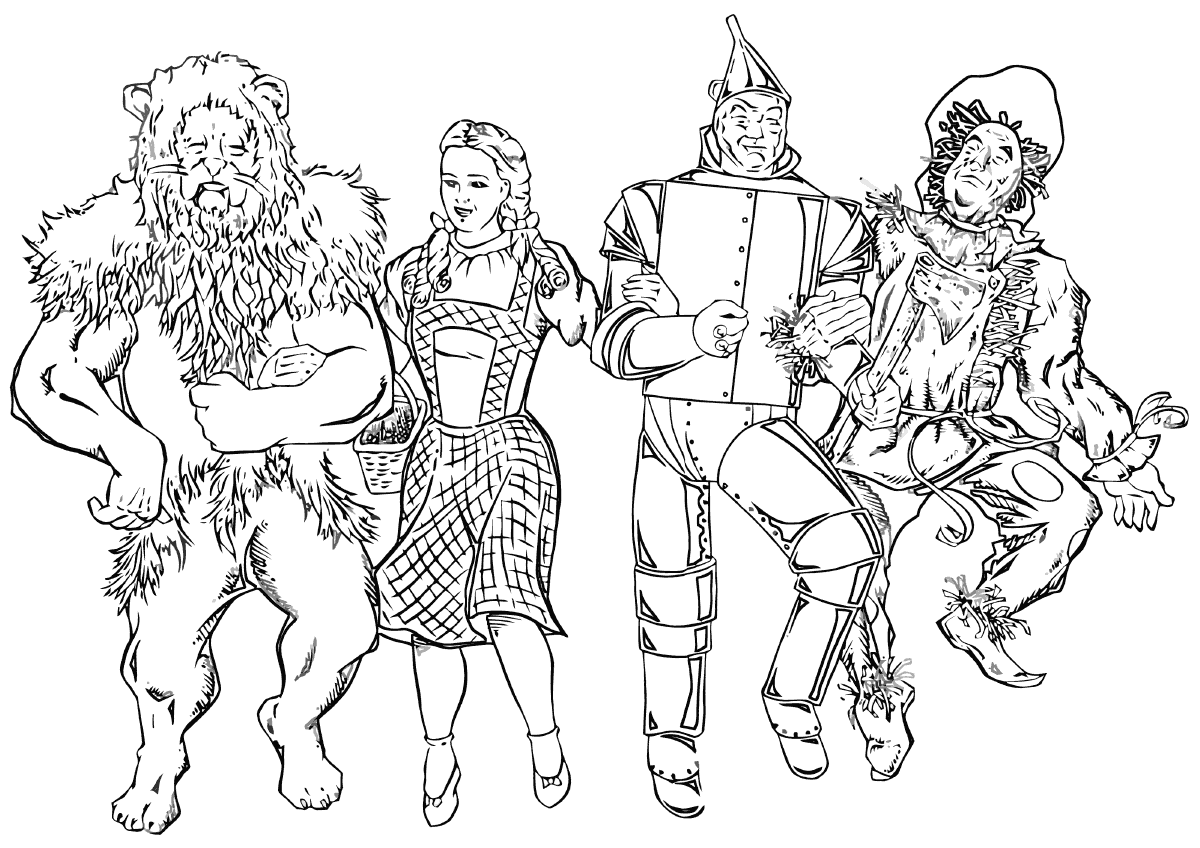 Wizard of Oz Coloring Page