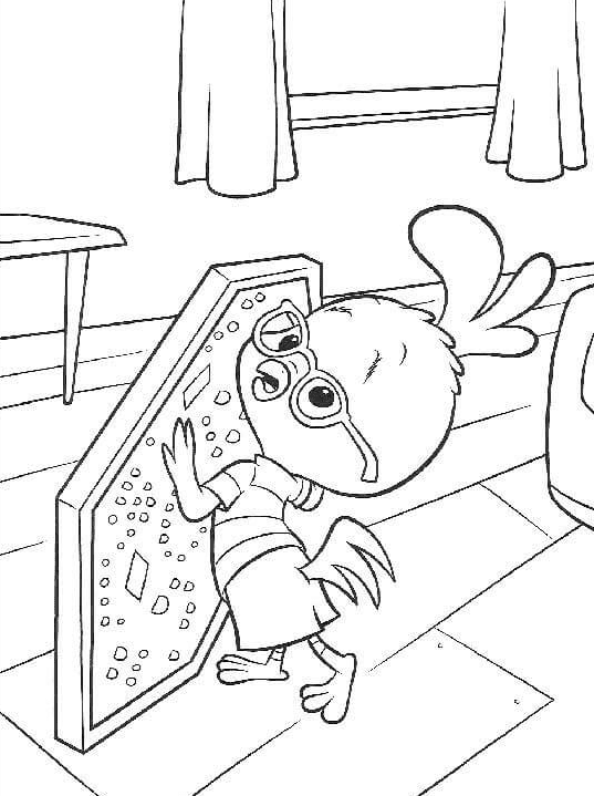Ace Cluck from Chicken Little Coloring Page