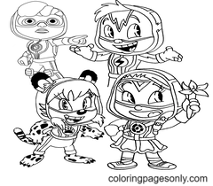 Action Pack Coloring Page