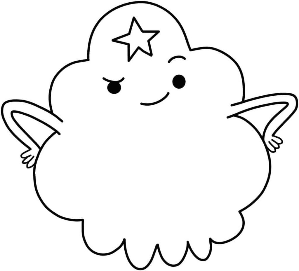 Adventure Time – Lumpy Space Princess Coloring Page