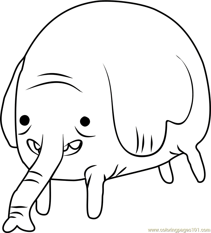 Adventure Time – Tree Trunks Coloring Page