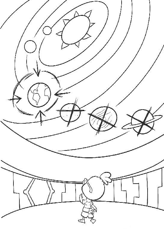 Alien's Plan Of Invasion Coloring Pages