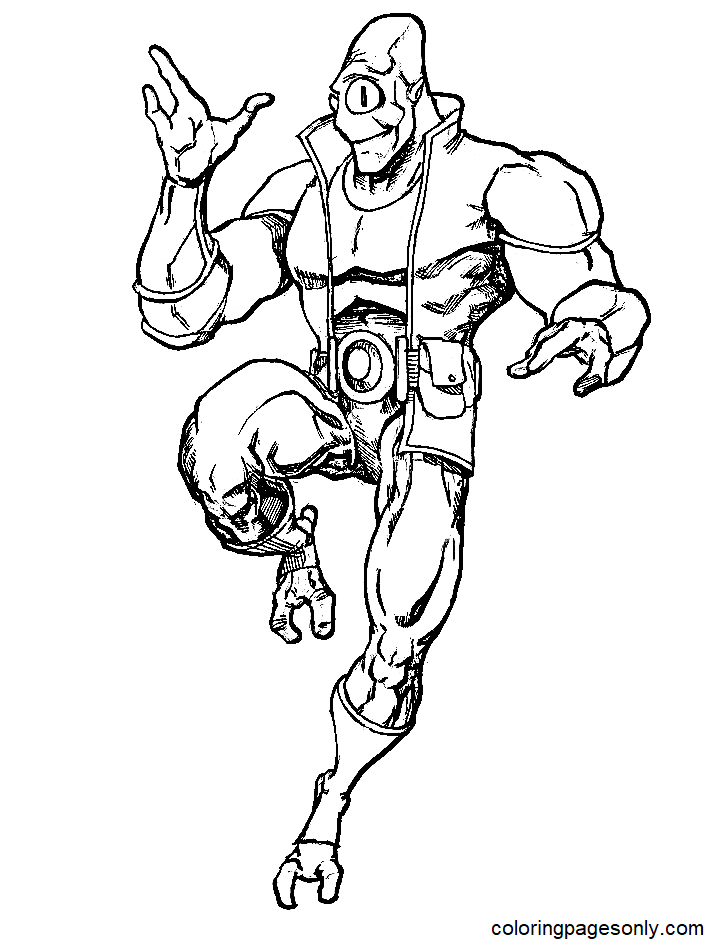 Allen the Alien from Invincible Coloring Page
