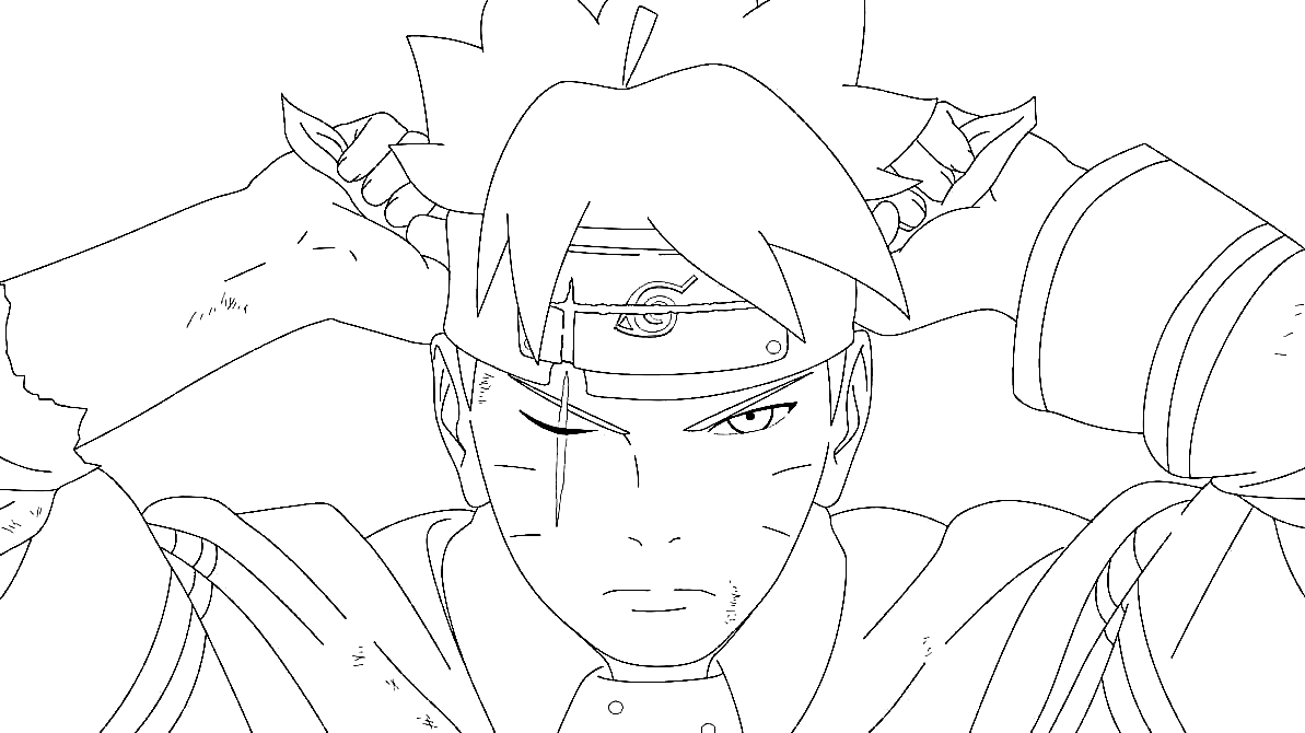 boruto boy Coloring Page - Anime Coloring Pages