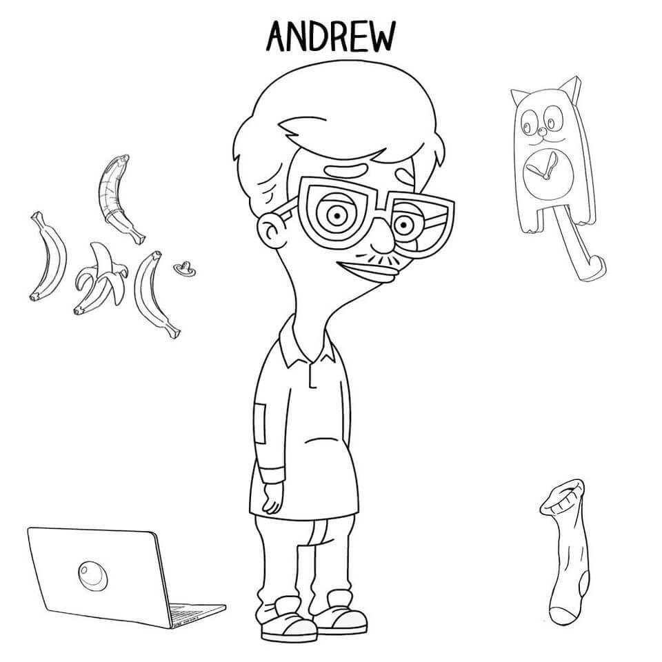 Andrew Glouberman Coloring Page