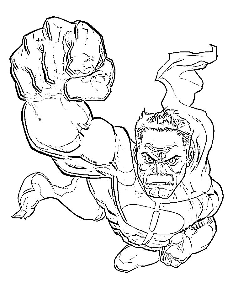 Angry Omni-man Coloring Pages