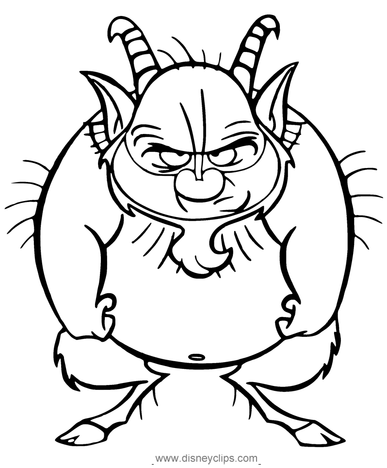 Angry Phil Coloring Page