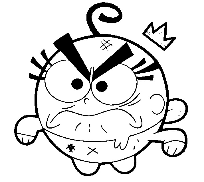 Angry Poof Coloring Pages