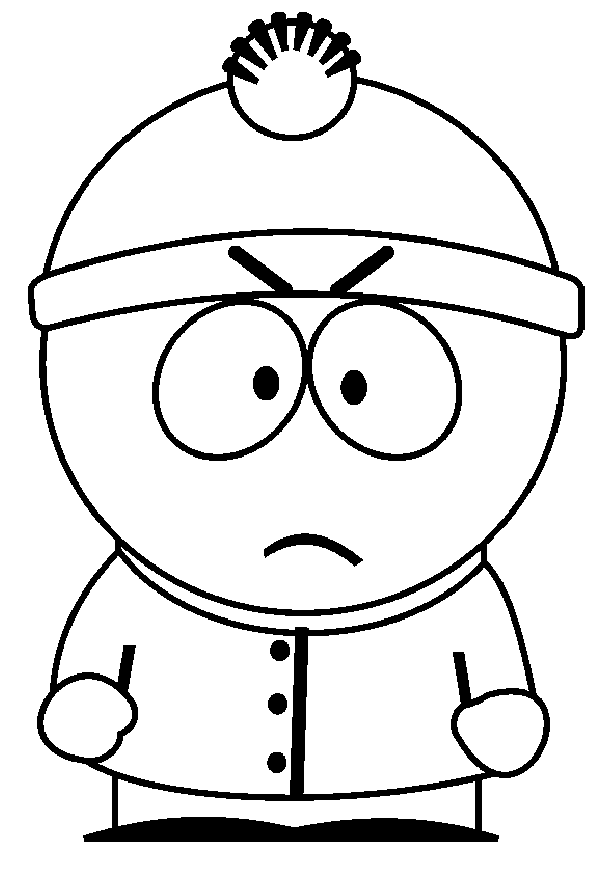 Angry Stan Marsh Coloring Page