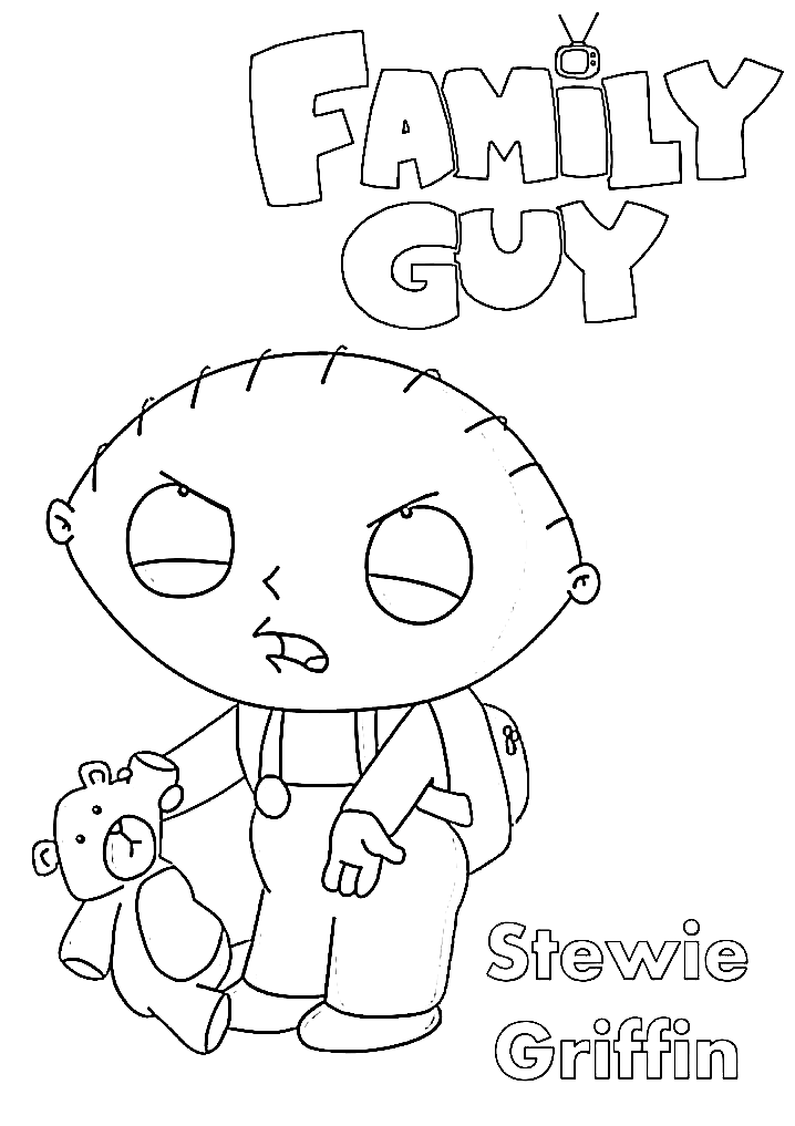 how to draw family guy stewie step by step