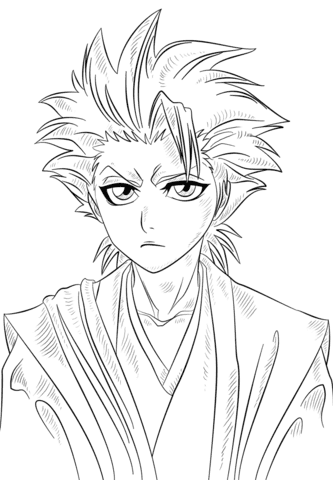 Angry Toshiro Coloring Pages