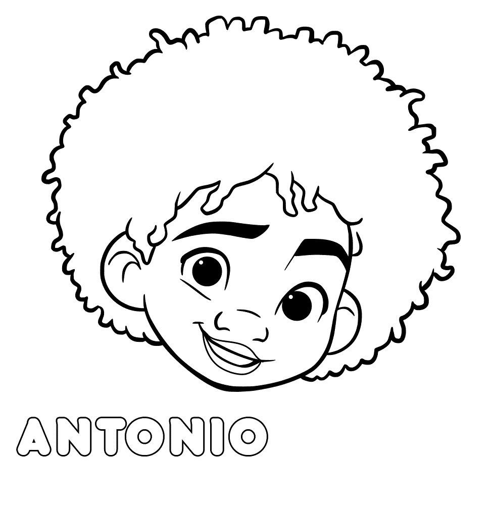 安东尼奥·马德里加尔 (Antonio Madrigal) 的面孔，来自 Encanto