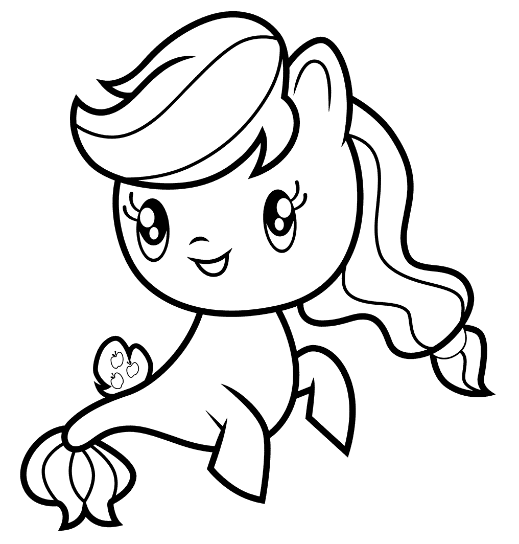 Applejack – Cutie Mark Crew Coloring Page