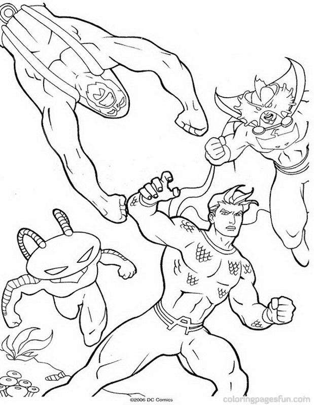 Aquaman Pelea con villanos de Aquaman