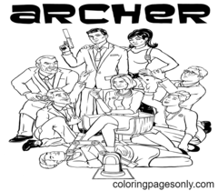 Archer Coloring Page