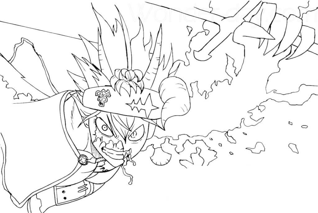 Asta Demon Coloring Pages
