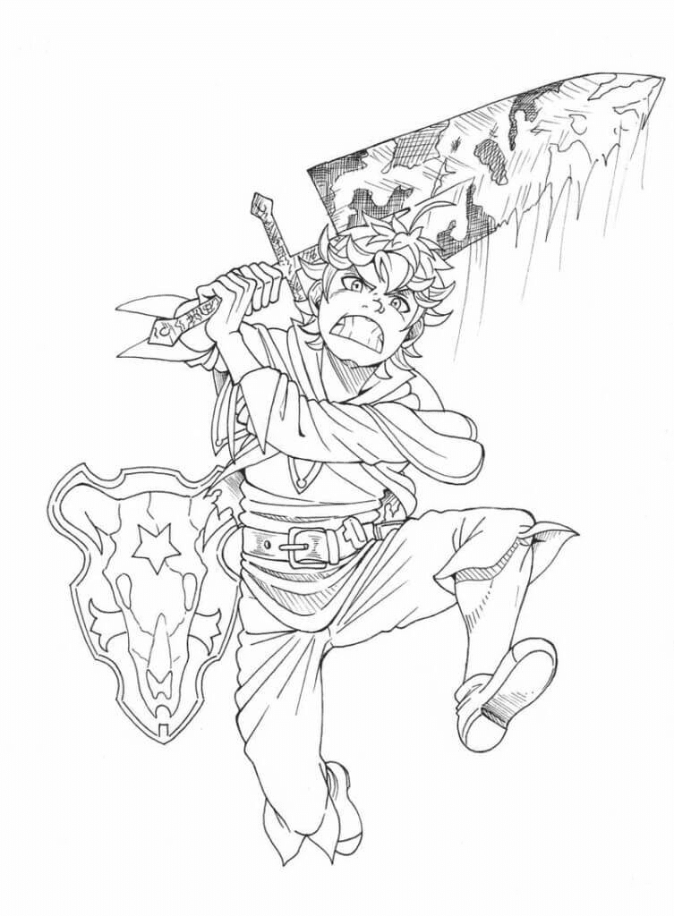 Asta Power Coloring Pages