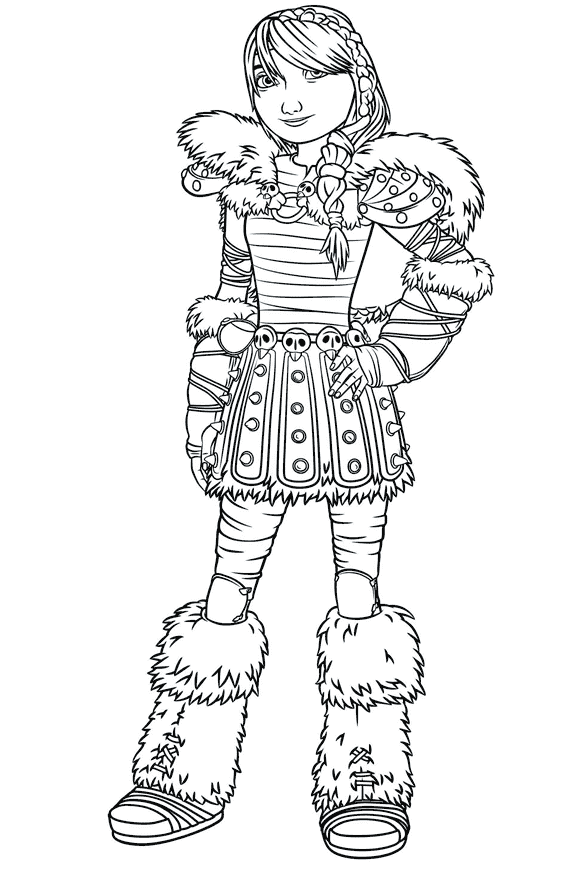 Astrid Coloring Page
