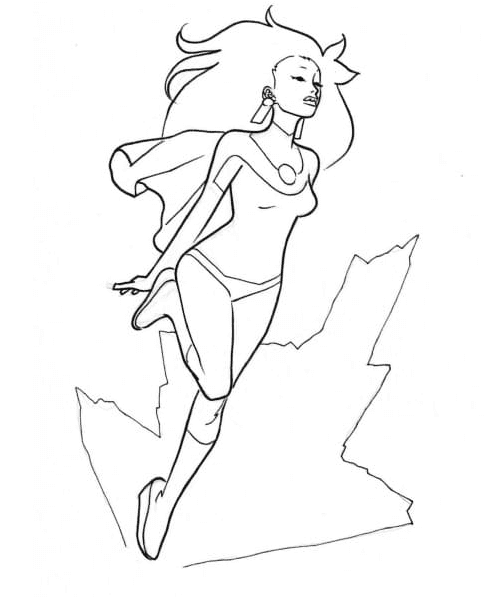 Atom Eve Flying from Invincible