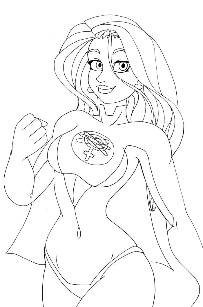 Atom Eve Coloring Page