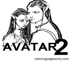 Avatar 2 para colorear