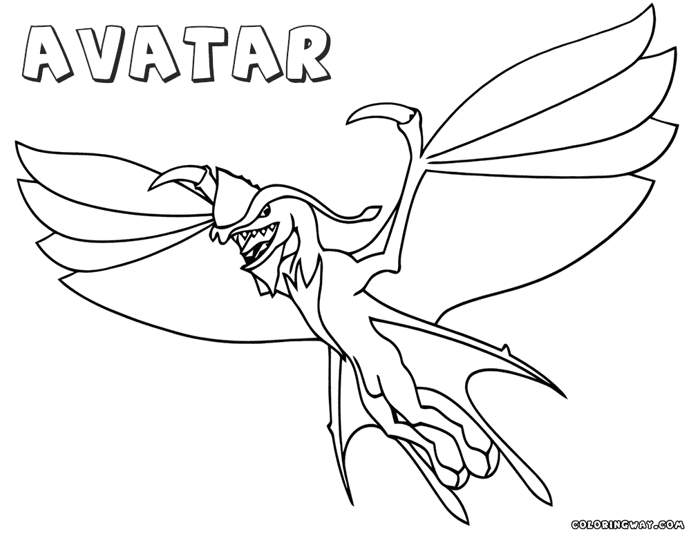 Avatar Leonopteryx Coloring Page