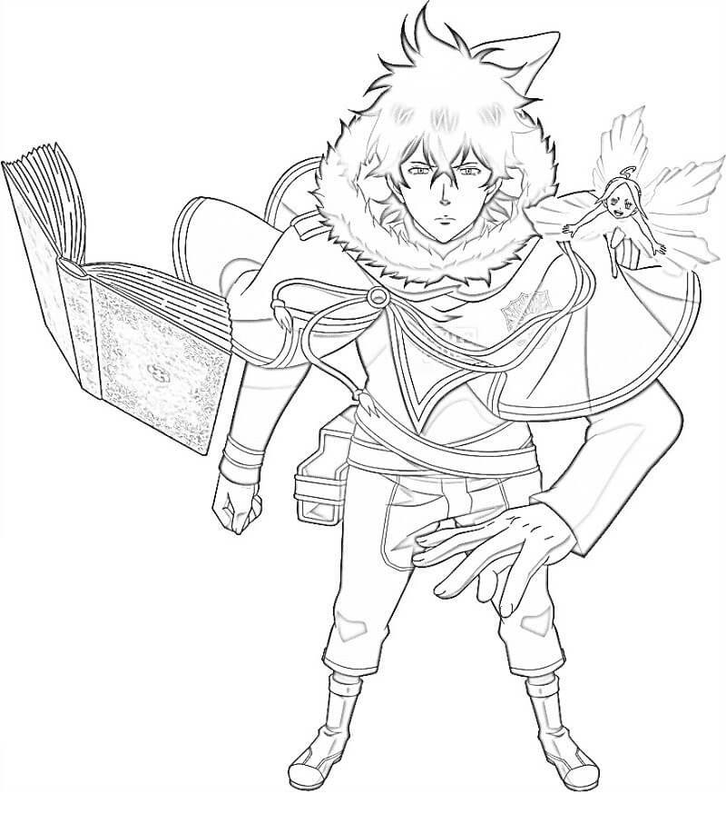 Awesome Yuno Coloring Page