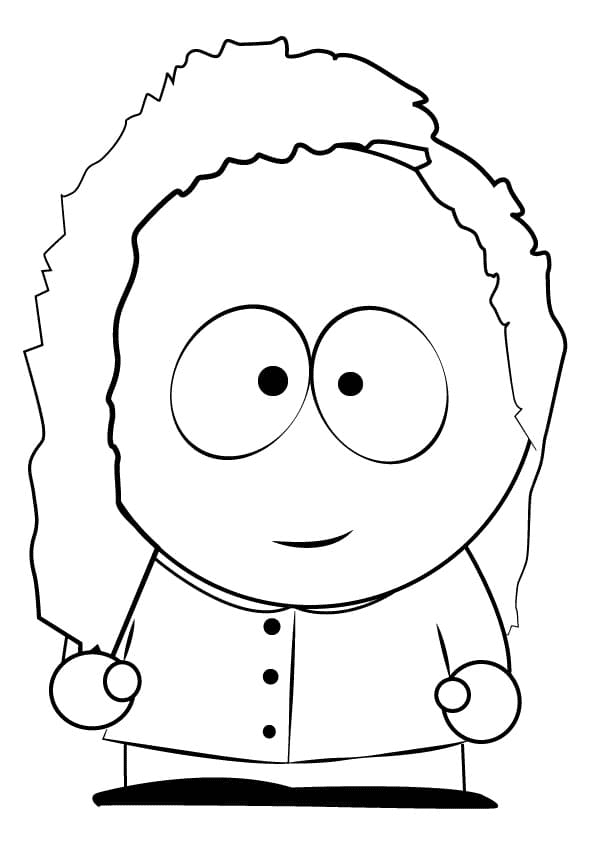Bebe Stevens from South Park Coloring Page