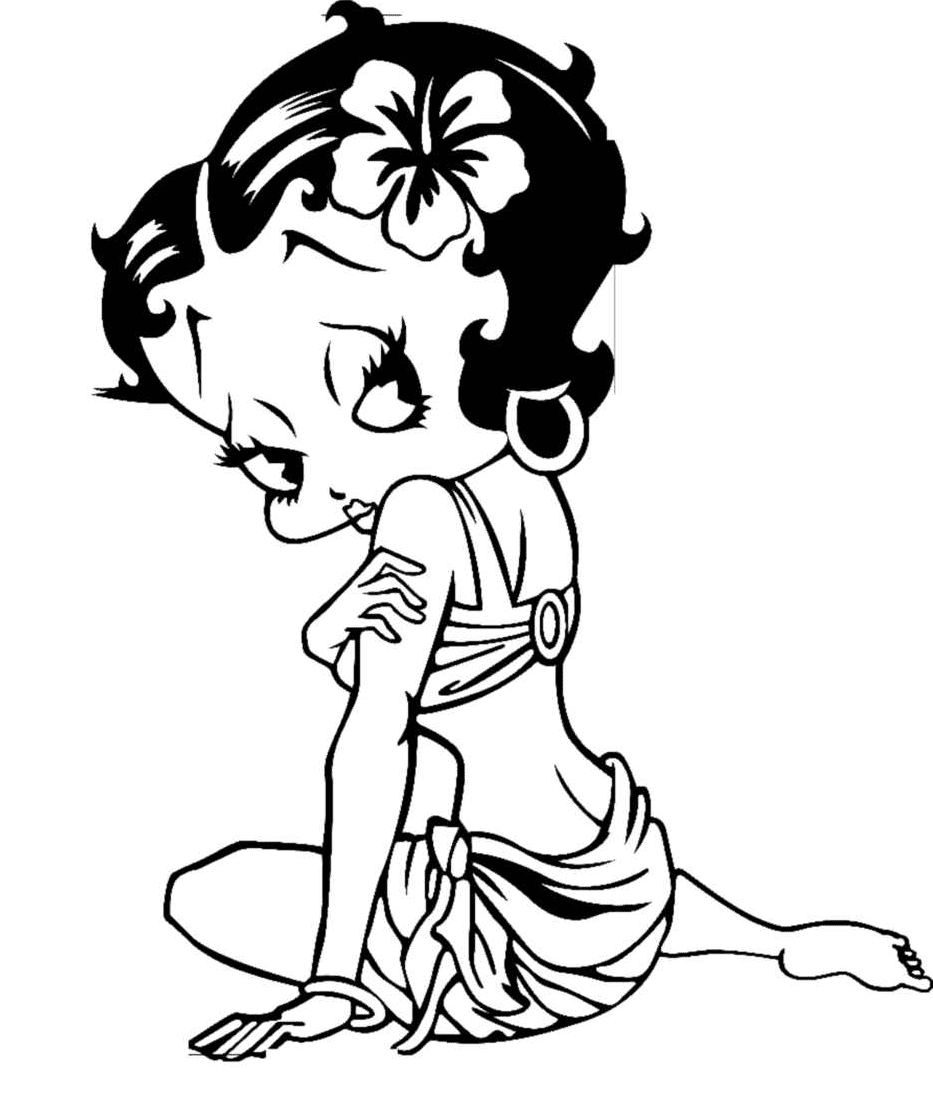 Betty Boop from Roger Rabbit Coloring Page