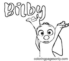 Páginas para colorir de Bilby