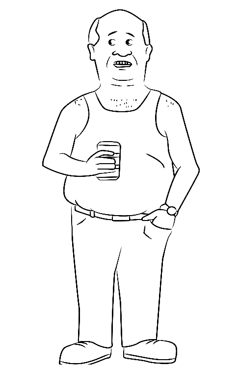 Bill Dauterive Coloring Pages