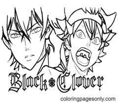 Black Clover Coloring Pages