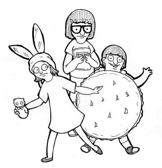 Bob's Burgers Printable Coloring Pages