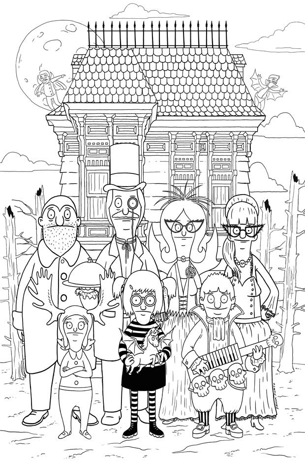 Bob’s Family Coloring Page