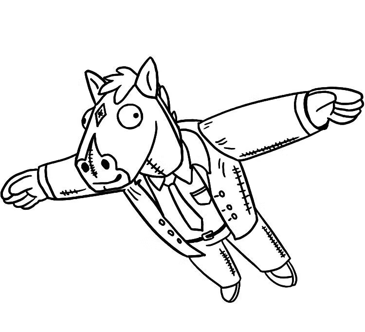 Bojack Horseman volando desde Bojack Horseman