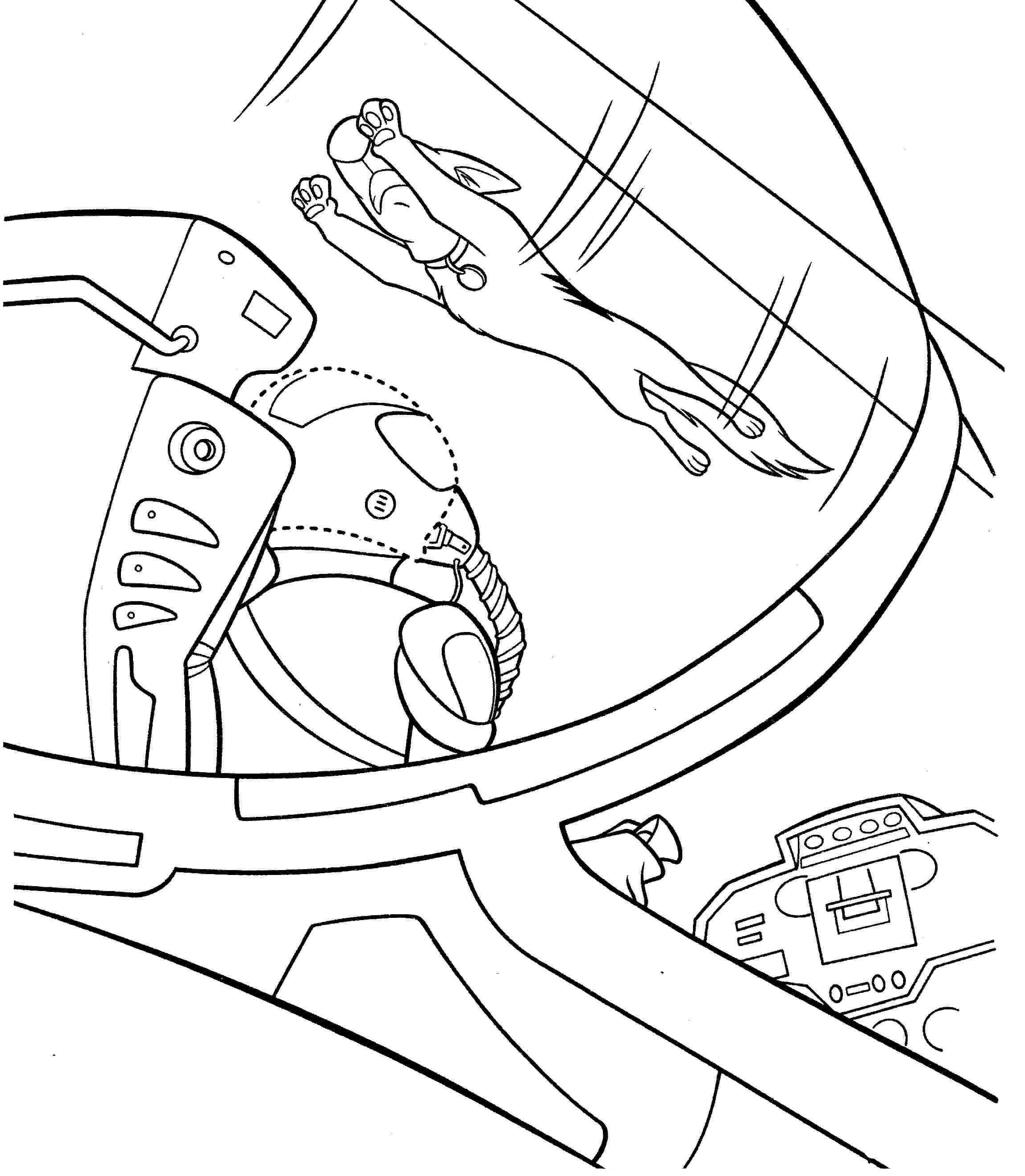 Bolt Is Jumping Super High Coloring Page