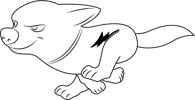 Bolt Running Fast Coloring Page