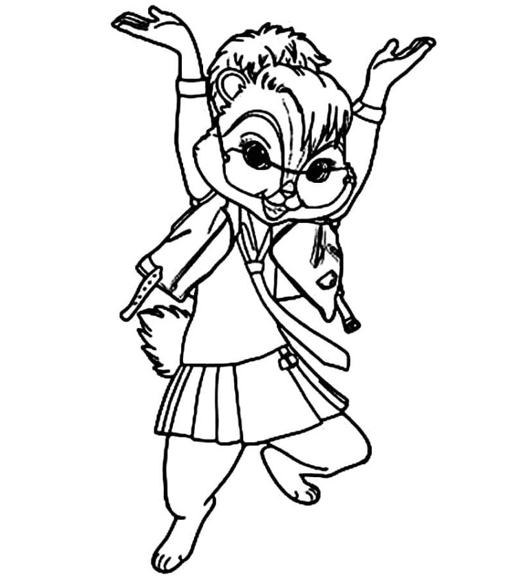 Brittany Jumping Coloring Page