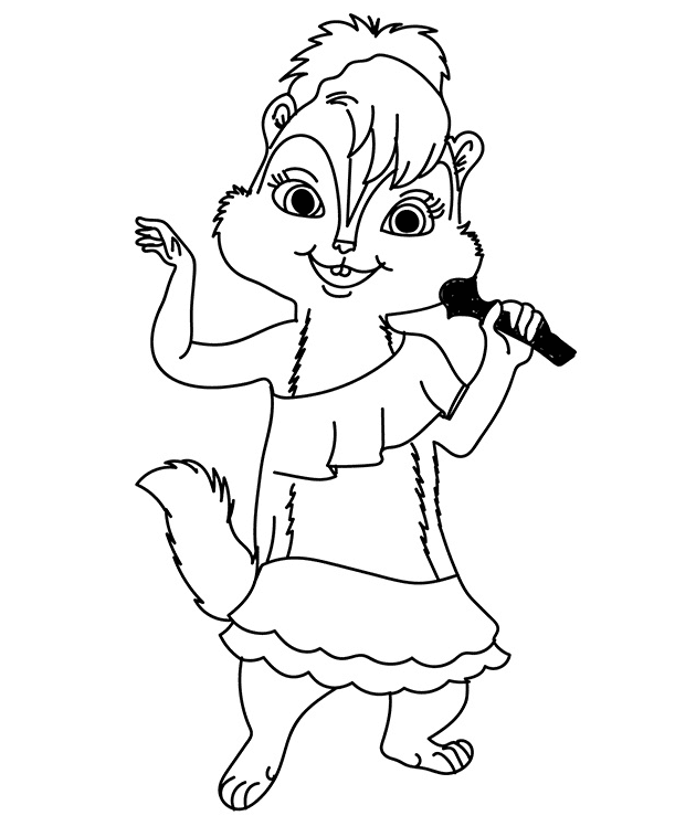 Brittany Singer Coloring Page