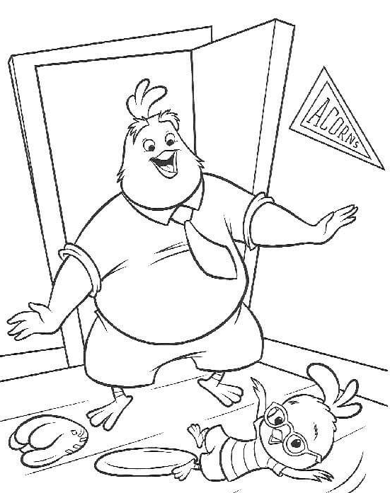 Buck Cluck and Ace Cluck Coloring Pages
