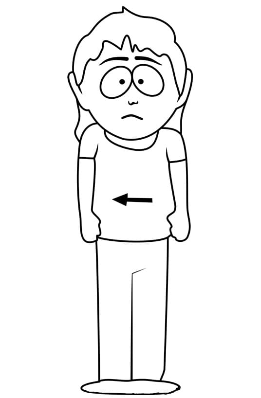 Carol McCormick from South Park Coloring Page