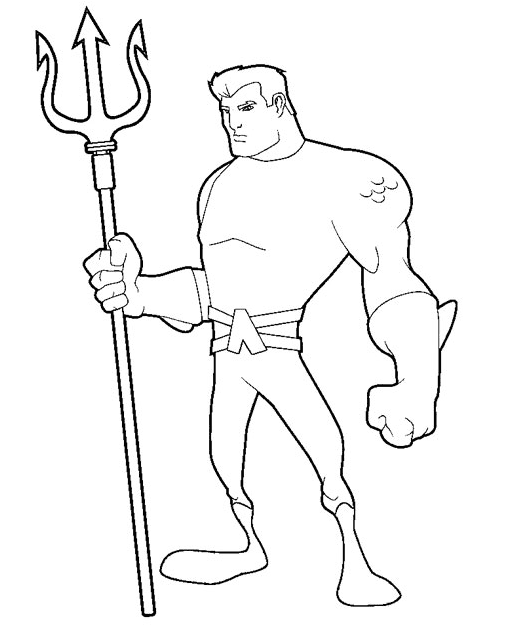 Desenho Aquaman para Colorir