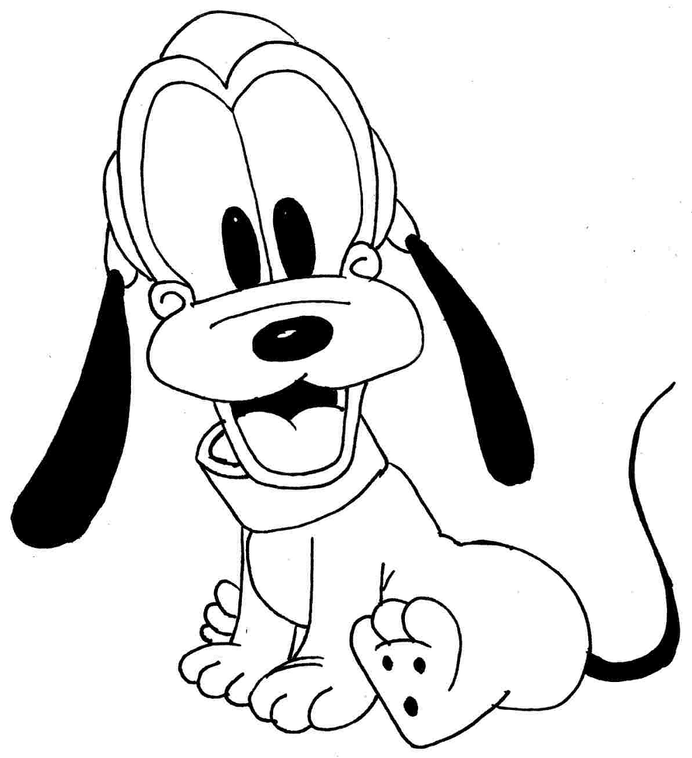 Cartone animato Disney Baby Pluto da Plutone